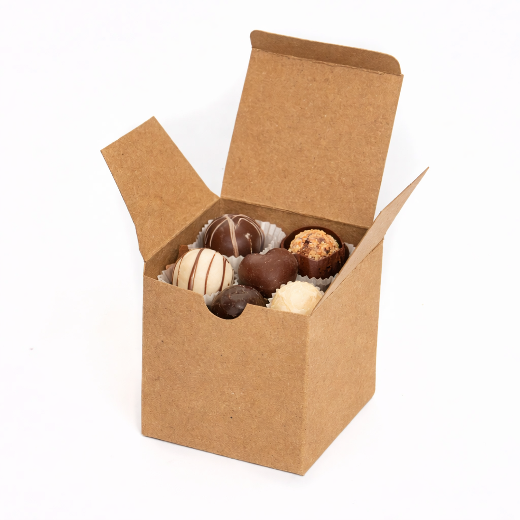 50 Cajas Kraft 8.5 x 8.5 x 9 cm – Pack de empaque resistente para productos pequeños